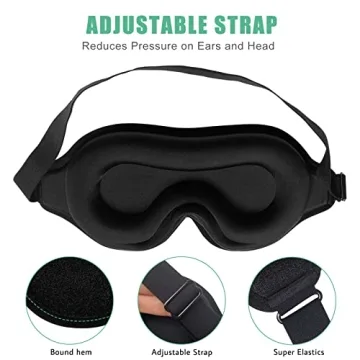 BeeVines Sleep Mask 2 Pack for Total Blackout