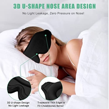 BeeVines Sleep Mask 2 Pack for Total Blackout