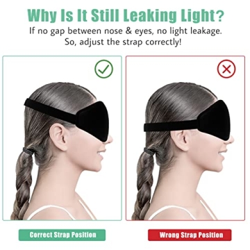 BeeVines Sleep Mask 2 Pack for Total Blackout