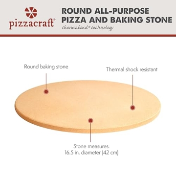 Pizzacraft 16.5" ThermaBond™ Baking Stone for Oven Grill