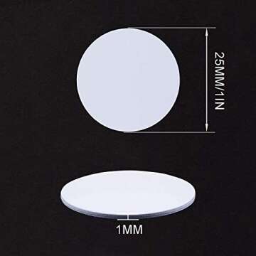 50 Pieces NFC Tags NFC 215 Card NFC Chip 215 Blank White PVC Coin Cards Compatible with Tagmo and NF...