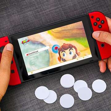 50 Pieces NFC Tags NFC 215 Card NFC Chip 215 Blank White PVC Coin Cards Compatible with Tagmo and NFC Enabled Mobile Phones and Devices, Round (25 mm/ 1 Inch)