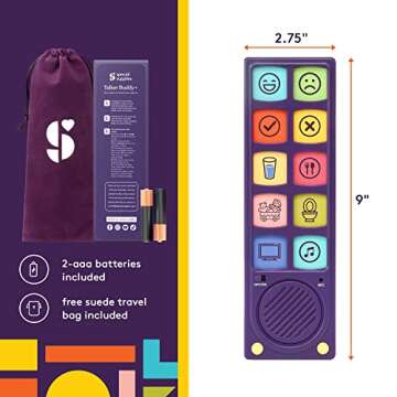 Talker Buddy Communication Device - Portable AAC Aid with Recording Option