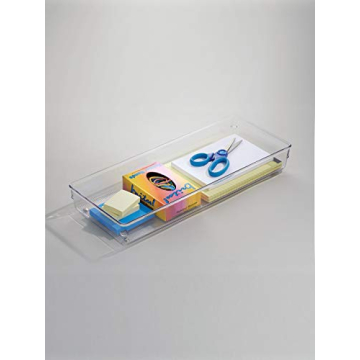 iDesign Linus Plastic Drawer Organizer for Utensils and Supplies