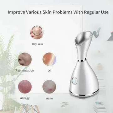 Nano Ionic Facial Steamer with Skincare Kit for Home Spa