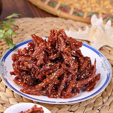 Teriya Spicy small fish, spicy small fish, small spicy fish, seafood snacks, ready to eat 250 grams,...