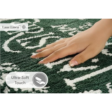 LANE LINEN Christmas Rug Set - Soft & Non-Slip Bath Mats