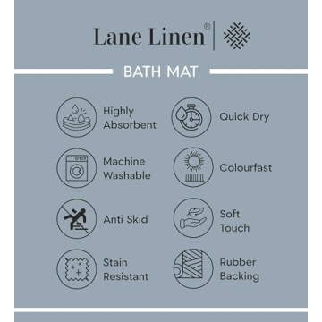 LANE LINEN Christmas Rug Set - Soft & Non-Slip Bath Mats