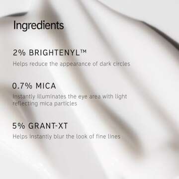 The INKEY List Brighten-I Eye Cream, Under-Eye Cream Helps Reduce Appearance of Dark Circles and Boost Skin’s Glow, Makeup Under-Eye Primer, 0.50 fl oz