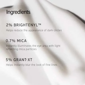 The INKEY List Brighten-I Eye Cream, Under-Eye Cream Helps Reduce Appearance of Dark Circles and Boost Skin’s Glow, Makeup Under-Eye Primer, 0.50 fl oz