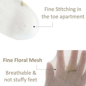 WATOCHE Toddler Girl Ruffle Summer Socks for Babies