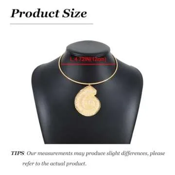 Dcfywl731 Gold Boho Conch Choker Necklace For Women