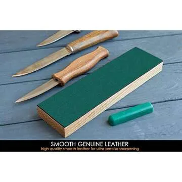 BeaverCraft LS4P1 Leather Strop Kit for Knife Sharpening