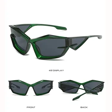 Futuristic Cat Eye Sunglasses for Men Women Fashion