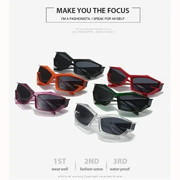 Futuristic Cat Eye Sunglasses for Men Women Fashion