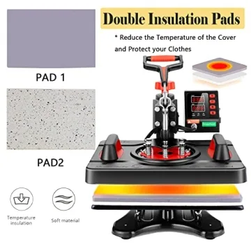 Upgraded 15x12 Heat Press Machine for T-Shirts and More