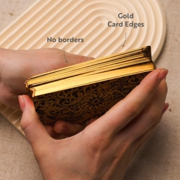 CRAFTERIAN Classic Tarot Set - Luxurious Gold-Edged Cards