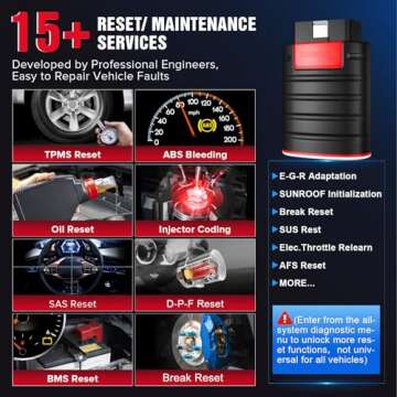 KINGBOLEN Ediag OBD2 Scanner Bluetooth, Bidirectional Scanner Wireless All System Diagnostic Tool fo...