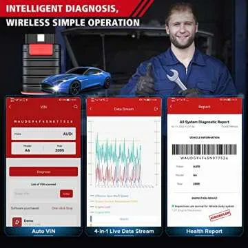 KINGBOLEN Ediag OBD2 Scanner Bluetooth, Bidirectional Scanner Wireless All System Diagnostic Tool for iOS & Android, ECU Coding, Active Test, 15+ Reset Functions, FCA AutoAuth, 1 Year Fr-ee