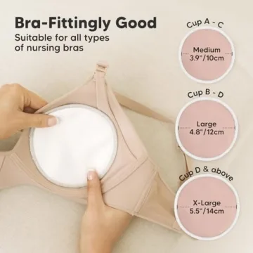 Reusable Bamboo Nursing Pads for Breastfeeding - 14-Pack