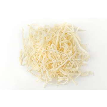 ROM AMERICA Plain Sliced Dried Squid Snack, Shredded Seafood Calamari Jerky Strips - Low Fat, Low Ca...