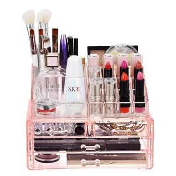 Stylish Ikee Design Pink Makeup Organizer Set for All