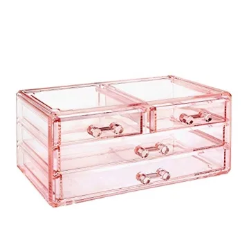Stylish Ikee Design Pink Makeup Organizer Set for All