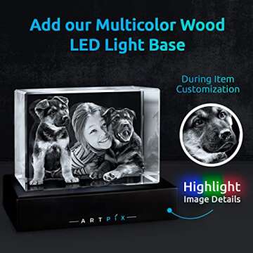 Personalized 3D Dog Gifts – Engraved Crystal Keepsakes