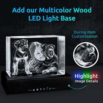 Personalized 3D Dog Gifts – Engraved Crystal Keepsakes