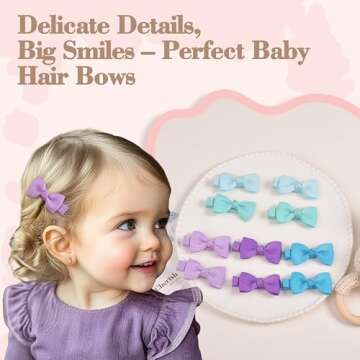 Ruyaa 50 Pieces 25 Colors Fully Lined No Slip Hair Clips, Barrettes, Hair Accessories for Girls, Toddlers, Infants (Candy Colors 50pcs)