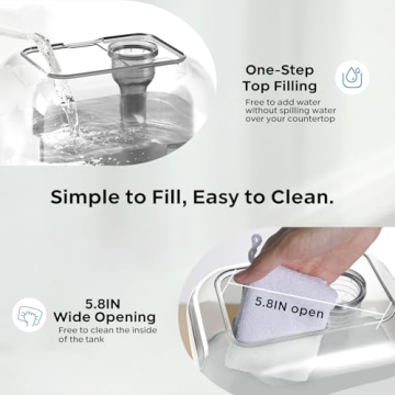 Bear Ultrasonic Humidifier 5L Top Fill Quiet Design