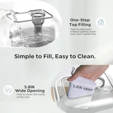 Bear Ultrasonic Humidifier 5L Top Fill Quiet Design