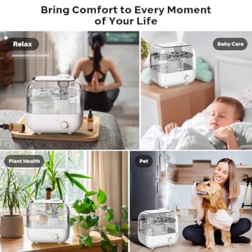 Bear Ultrasonic Humidifier 5L Top Fill Quiet Design