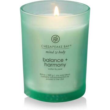 Balance + Harmony Water Lily Pear Candle - 50 Hr Burn