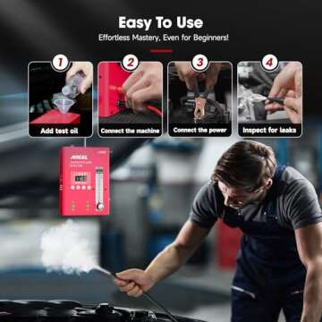 ANCEL (Upgrade Digital S3000 PRO Version L3000 Automotive Smoke Machine with Built-in Air Pump and Digital Pressure Gauge. Upgraded EVAP Smoke Machine Leak Tester for Leaks Test in Vacuum,Fuel, etc.
