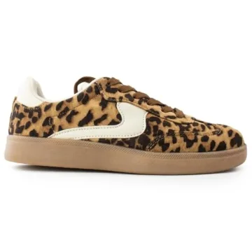 Trendy and Comfortable Vegan Leopard Sneakers for Women