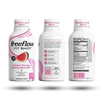 Freeflow Fit Energy Shots Watermelon Rush for Natural Boost
