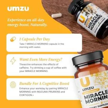 UMZU Miracle Morning Energy Supplement for All-Day Focus