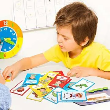 27 Autism Communication Cards Visual Aid Nonverbal Communication Board Speech Delay Feelings Emotions Flash Cards Autism Special Needs Cue Cards Language Learning Toys for Kids Children Adults