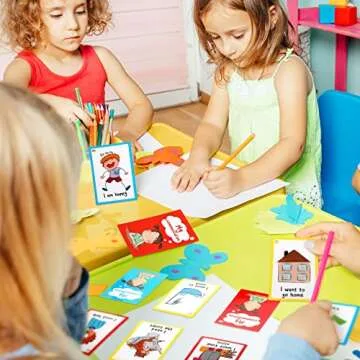 27 Autism Communication Cards Visual Aid Nonverbal Communication Board Speech Delay Feelings Emotions Flash Cards Autism Special Needs Cue Cards Language Learning Toys for Kids Children Adults