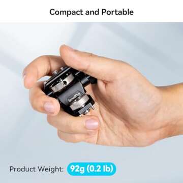 SmallRig Adjustable Camera Monitor Mount for ARRI-Style (Upgrade), 360° Swivel and 180° Tilt Monitor Holder Anti-Twist Support 5” and 7” Field Monitor