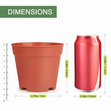 SwinDuck 4 inch Plant Pots, 28 Pack Small Plastic Planters with Drainage Holes and Saucers for Flowers Plants, Succulents, Seed Starting Pots, Colorful