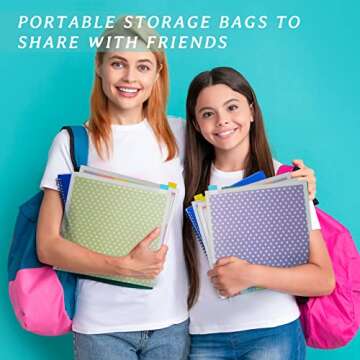 Caydo 24 Scrapbook Paper Organizer with Sticky Tabs