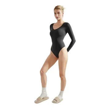 Stylish Long Sleeve V Neck Bodysuit for Women