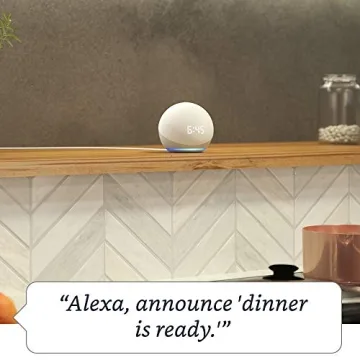 Smart Echo Dot 4th Gen with Clock Compack Alexa Speaker
