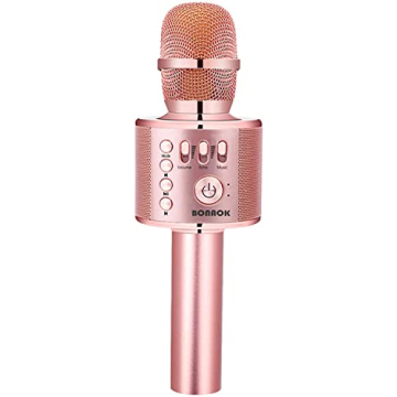 BONAOK 3-in-1 Bluetooth Karaoke Microphone for All Ages