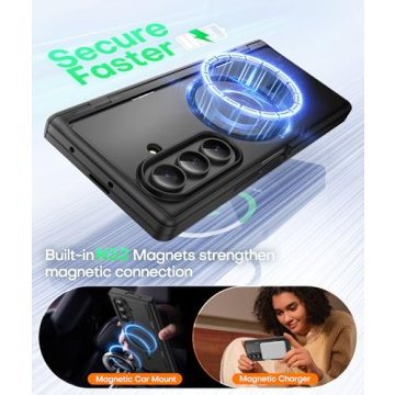 BERFY Magnetic Case for Samsung Galaxy Z Fold 7 with Privacy Screen