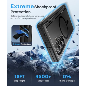 BERFY Magnetic Case for Samsung Galaxy Z Fold 7 with Privacy Screen