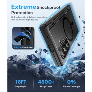 BERFY Magnetic Case for Samsung Galaxy Z Fold 7 with Privacy Screen