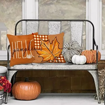 Stylish 4TH Emotion Fall Pillow Covers Set for Home